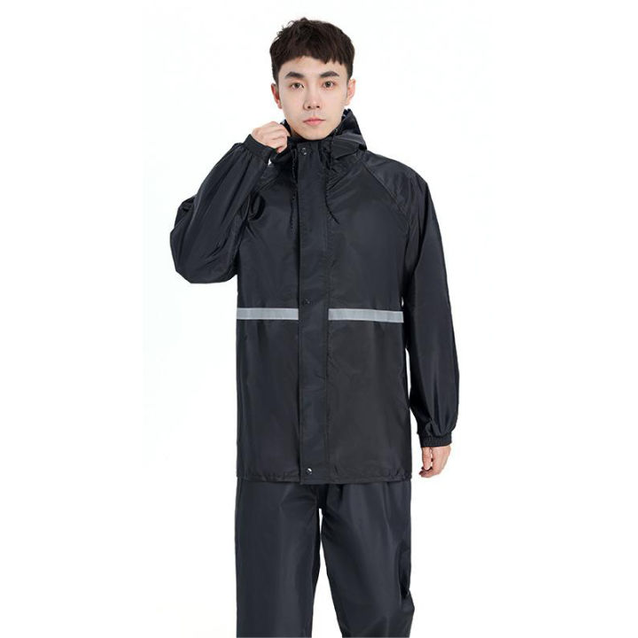 1Pcs%20Hooded%20Coat%20&%20Pant%20Rain%20Suit%20For%20Women%20Men%20Outdoor%20Waterproof%20Rain%20Gear%20With%20Reflective%20Strip%20Motocycle%20Riding%20Raincoat%20-%20Image%203