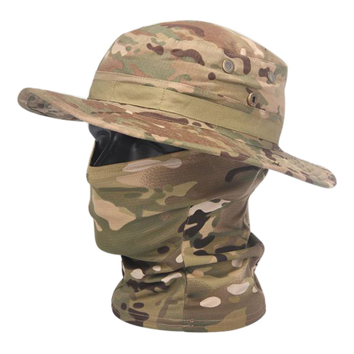  Boonie Cap Balaclava Hat Suit Foldable Soft Hat Outdoor Hunting Fishing Wide Brimmed Hat Sunscreen Caps