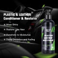 Car Plastic Restorer Polish Leather Cleaner Spray Back To Black Gloss 50ml/100ml/300ml Interior Plastic Renovator Car Accessorie. 