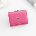 Women's Heart Pattern Storage Wallet | Compact PU Mini Wallet | Coin Purse. 