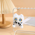1Pcs Cute Plush Black Cat Doll Toy Keychain Bag Pendant Charms Car Keyring Accessories For Women Couples Kawaii .