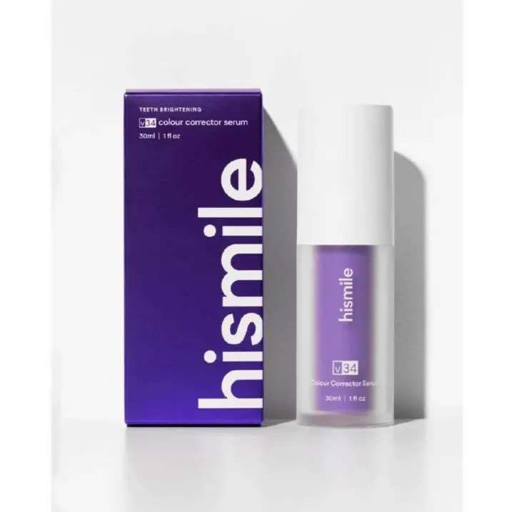 Hismile V34 Purple Color Corrector Teeth Toothpaste Effective Whitening Teeth Mousse Oral Cleaning Whitening
