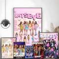 Korea kpop band K-Katseye Poster HD art sticky wall waterproof home living room bedroom bar aesthetic decoration. 