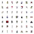 Hunter x Hunter Anime Stickers Decals Skateboard, Laptop, Suitcase, Motorcycle 10/25/50Pcs. 
