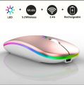 Wireless Mouse Gaming Mouse Backlight USB Compatible RGB Rechargeable Mice Silent Backlit Ergonomic Gaming Mouse for Laptop PC |. 