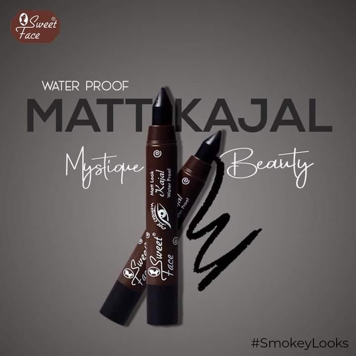 Sweet Face Waterproof Matt Twister Kajal black | Daraz.pk