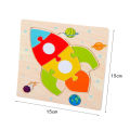 Baby Wooden 3D Puzzles Tangram Shapes Learning Educational Cartoon Animal Intelligence Jigsaw Toys For Children . 