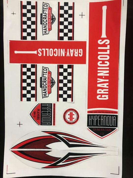 Grey nicolls bat sticker for all type tape ball bats