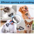 Professional Pet Deshedding Brush 2 Sided Dematting Dog Comb Cat Brush Rake Puppy Grooming. 