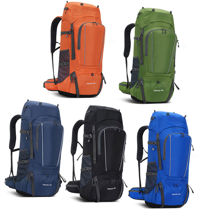 80L Outdoor Backpack Camping Climbing Bag Oxford Cloth Mountaineering ...