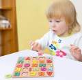 Wooden Educational Learning boards ABC board 123 boards shapes learning small abc learning board imported. 