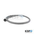 Washing machine inlet hose, front cover, thread joint 2 sides, length 1.5m (gray), washing machine parts. 