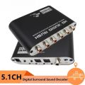 5.1 Audio Converter Digital DAC Audio Digital to Analog Converter DTS Channel Decoder Optical Fiber Coaxial Adapter for PS3 DVD. 