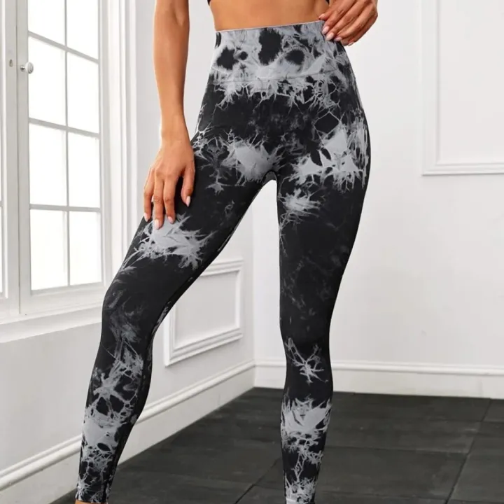 Seamless%20Tie-Dye%20Yoga%20Pants%20High%20Waist%20Peach%20Booty%20Leggings%20for%20Women%20-%20Print%20Workout%20Tights%20Butt%20Lifting%20Fitness%20Cross-Border%20-%20Image%202
