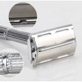 Men Shaving Razor with Blade Sliver Folding Shaving Knife Facial Hair Stainless Steel Straight Razor Barber Tools 10 Pcs Blades.