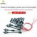 5pcs Layout Lamppost Model Lamp Railway Train Scenery Table War Game DIY Model Lamp 3V Lights Miniature. 