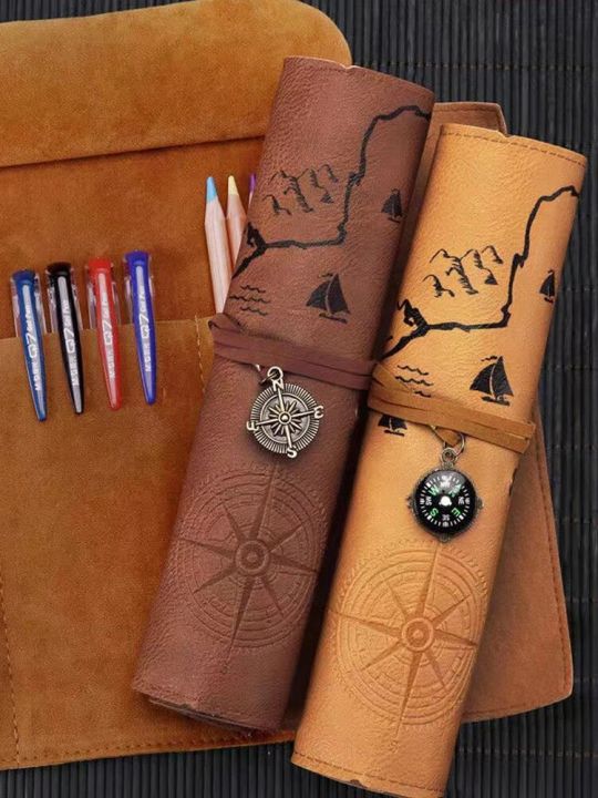1PC%20Creative%20Treasure%20Map%20Retro%20Pencil%20Case%20Leather%20Large%20Capacity%20Roll%20Pencil%20Bag%20Embossed%20Buckle%20Simple%20Stationery%20Box%20Roll%20Po%20-%20Image%205