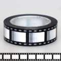 10M*15mm Tape Camera Roll Print Scrapbook DIY Sticker Decoration Japanese Tape Paper Black White Edges Two Styles 10m. 