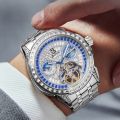 Men's Skeleton Automatic Mechanical Winding Wristwatch Stainless Steel Waterproof Fashion Sapphire Crystal Watch 2024. 