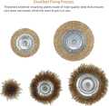 5pcs Steel Brass Wire Brush Wheel Cup. 