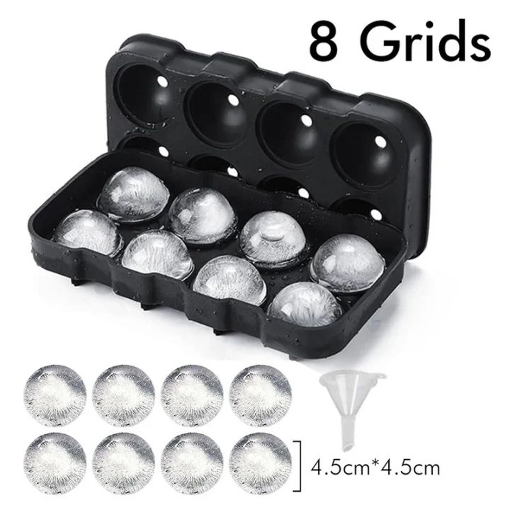 Wholesale%20%20%20Ice%20Cube%20Silicone%20Ice%20Cube%20Tray%20Big%20Ice%20Cube%20Mold%20Reusable%20Ice%20Mold%20Ball%20for%20Whiskey%20Ice%20Mould%204/6/8%20Grid%20Ice%20Ball%20-%20Image%207