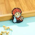 Gojo Satoru Itadori Yuji Enamel Pins Anime Role Eye Mask Figure Manga Brooches Badge Cartoon Jujutsu Kaisen Accessories Jewelry.