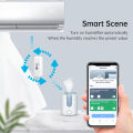 Manhot Wifi Smart Temperature Humidity Sensor Indoor Thermomete Monitoring Controller Smart Life Works With Alexa  Home. 
