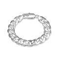 Stainless Steel Chain Bracelet for Men Fashion Metal Jewelry Durable and Stylish Accessory.