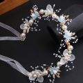 1pcs Headband Elegant Girls Bridal Headband Imitated Pearl Hair Headdress Flower Wreath Bride Garland Head Hoop Wedding Headbands Hair Jewelry.