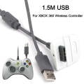 1.5M Games USB Play Charging Charger Cable Cord For XBOX 360 Wireless Controller Handle Connection Cable Accessory.