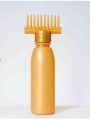 Empty Hair Oil Bottle With Comb | Best For Dandruff & Hair Fall | Anti Lice Comb | Imported Multipurpose Applicator 130ml. 