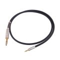 Gold Plated Aux Adapter Cable, 3.5mm to 6.35 Mm, 3.5 Jack to 6.5 Jack, Male to Male, Audio to Amplifier Cable.