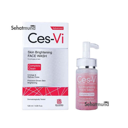 Ces-Vi Skin Brightening Face Wash 120ml – 100% Original Glow-Enhancing, Deep Cleansing & Oil Control Formula for Radiant Skin | Face Cleanser for Oily Skin | Gentle Brightening for Mother & Baby | Best Face Wash for Glowing Skin in Pakistan