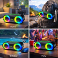 WKSHOP BLUK’S BX-88 Rechargeable Bluetooth Speaker | Powerful Sound | Deep Bass | RGB Lights | Bluetooth 5.3 | Portable Speaker. 