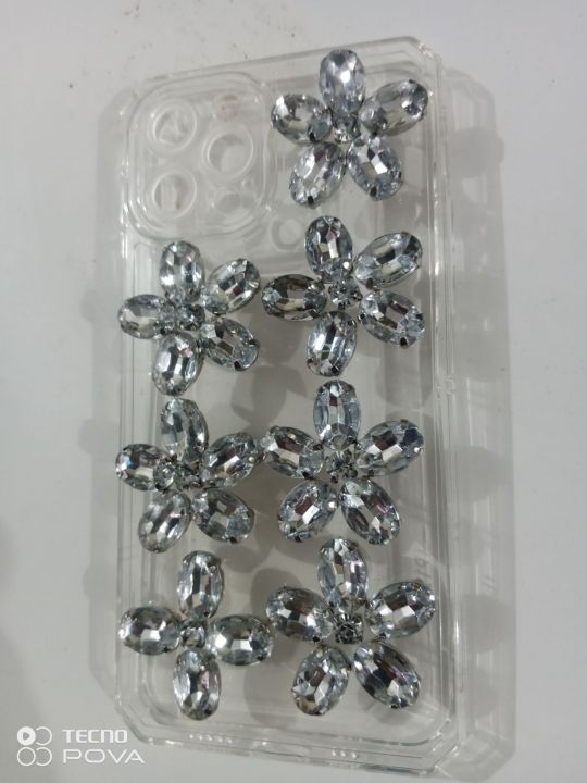 iphone%2012%20pro%20back%20phone%20cover%20with%20silver%20rhinestones%20-%20Image%205