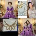 Embroidery Neckline Lace Turkish Style For Brand Fabrics, Fancy Mirror Neck Design For Clothes, New Stone Necklace for Dress. 