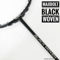 MAXBOLT BLACK WOVEN Limited Edition Badminton Racket with cover.