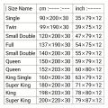 Waterproof Antibacterial Queen Mattress Protector, Ultrasonic Quilted 30cm Deep Pocket with Elastic Band Non-Slip Fitted Sheet. 