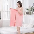 Womens Bath Towels Girls Wearable 90*130Cm Fast Drying Bathing Beach Spa Bathrobes Wash Clothing, Shower Bath And Gym Towel. 