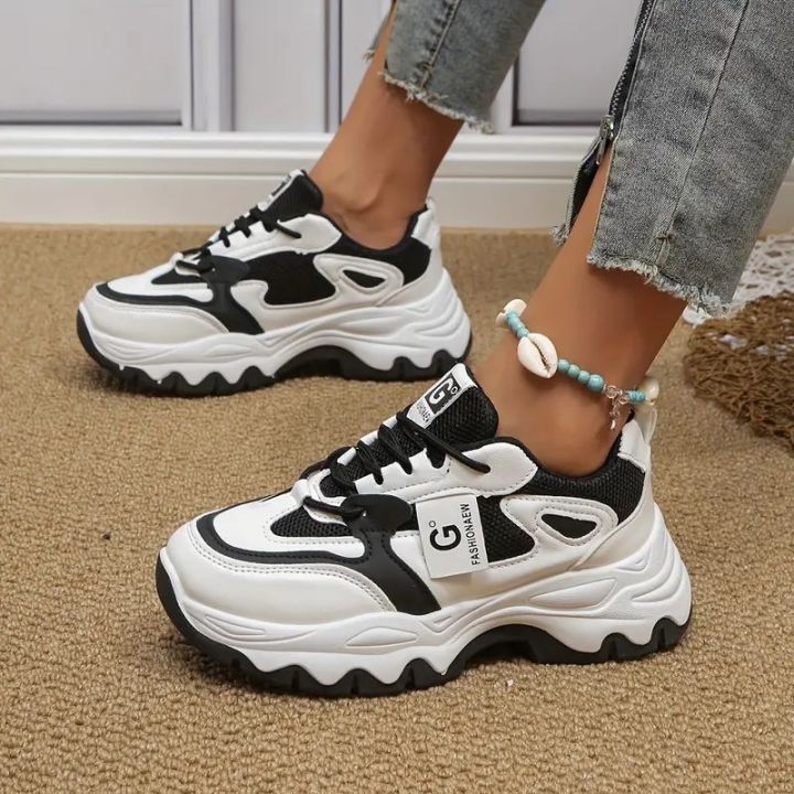 Daraz Platform Walking Shoes Women's Walking Shoes Fashion Sock