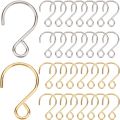 1 Box 300pcs S Shaped Hooks Stainless Steel Small S Shape Hooks Tiny Small Golden Silver Metal s Hangers Ornaments Hook. 