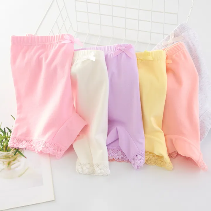 2pcs/Lot%20Summer%20Girls%20Safety%20Pants%20Class%20A%20Double%20Layer%20Pure%20Cotton%20Grade%20Thin%20Children'%20Safety%20Children%20Bottom%20Kid%20Dance%20Pants%20-%20Image%203