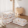 Large Capacity Household Clothes Organizer Dustproof Waterproof Transparent Quilt Bag New Printed Three-Dimensional Storage Bag.