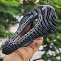 GOLDIX 3D Printed Carbon Bicycle Saddle Ultralight Honeycomb Structure Breathable Shockproof for MTB Road Racing. 