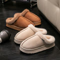 Women Fluffy Slippers for Autumn Winter Indoor EVA Thick Sole Anti-Slip Warm Unisex House Shoes. 