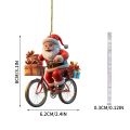 Christmas Tree Pendant Acrylic 2D Cartoon Santa Claus Snowman Festive Hanging Ornaments for Christmas Tree Decor Cute Cartoon. 