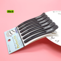 6Pcs/set Plastic Duck Bill Hair Clips for Sectioning Hair - Professional Non Slip Silicone band Clips Salon Hairpins. 