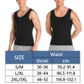 Men Gynecomastia Compression Tank Top Sweat Vest Fitness Body Shaper Shirt Thermo Sauna Workout Shapewear Slimming Fat Burner. 