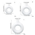 Donut Plastic Vase White Black Pink Cute Round Vase Flowerpot Ornaments for Living Room Dining Table Office Home Decor.