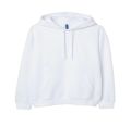 White Plain Fleece Pull Over Hoodie For Men. 
